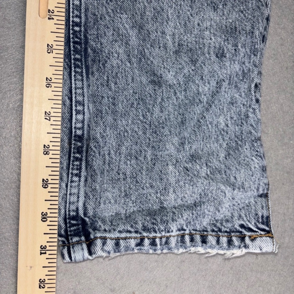 We The Free Jeans Womens 27 Blue Acid Wash High Rise Straight Distressed Denim - Picture 9 of 13